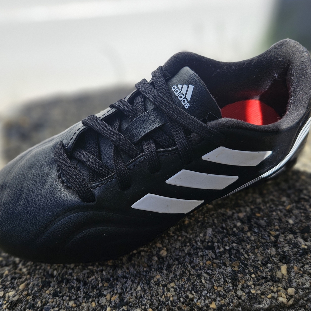 Adidas Black and White Soccer Cleats